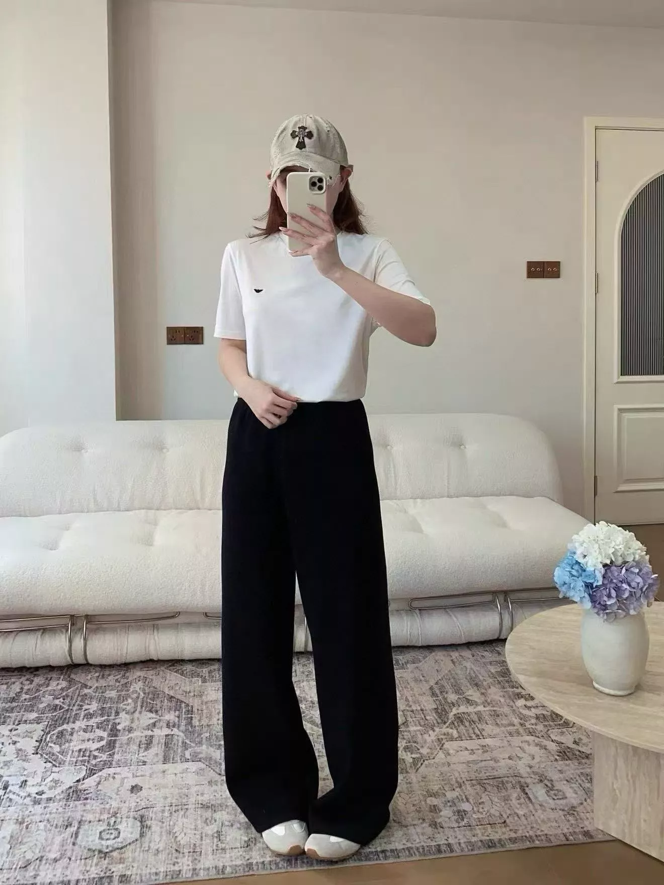 아르마니 미니 이글 자수 크루넥 반소매 티셔츠 2종 세트 상세 이미지 12