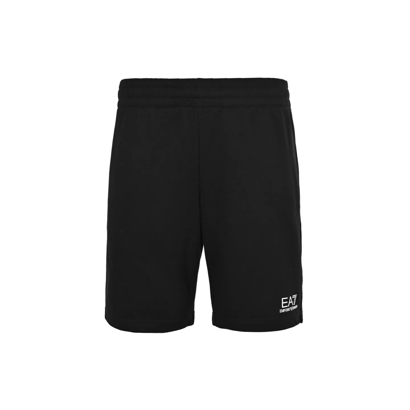 아르마니 베이직 로고 프린트 코튼 밴딩 반바지 상세 이미지 1