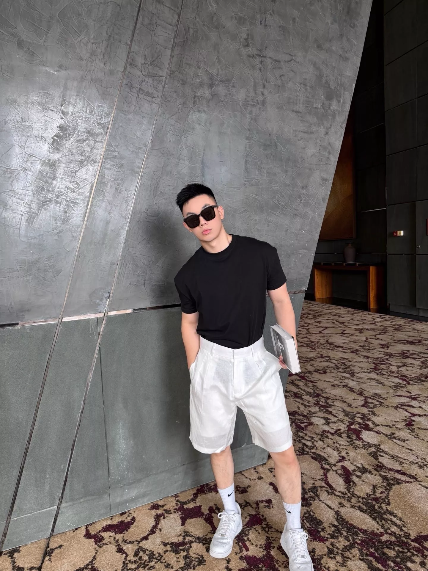 로로피아나 카를로 코튼 블렌드 스트레이트 하프 팬츠 상세 이미지 17