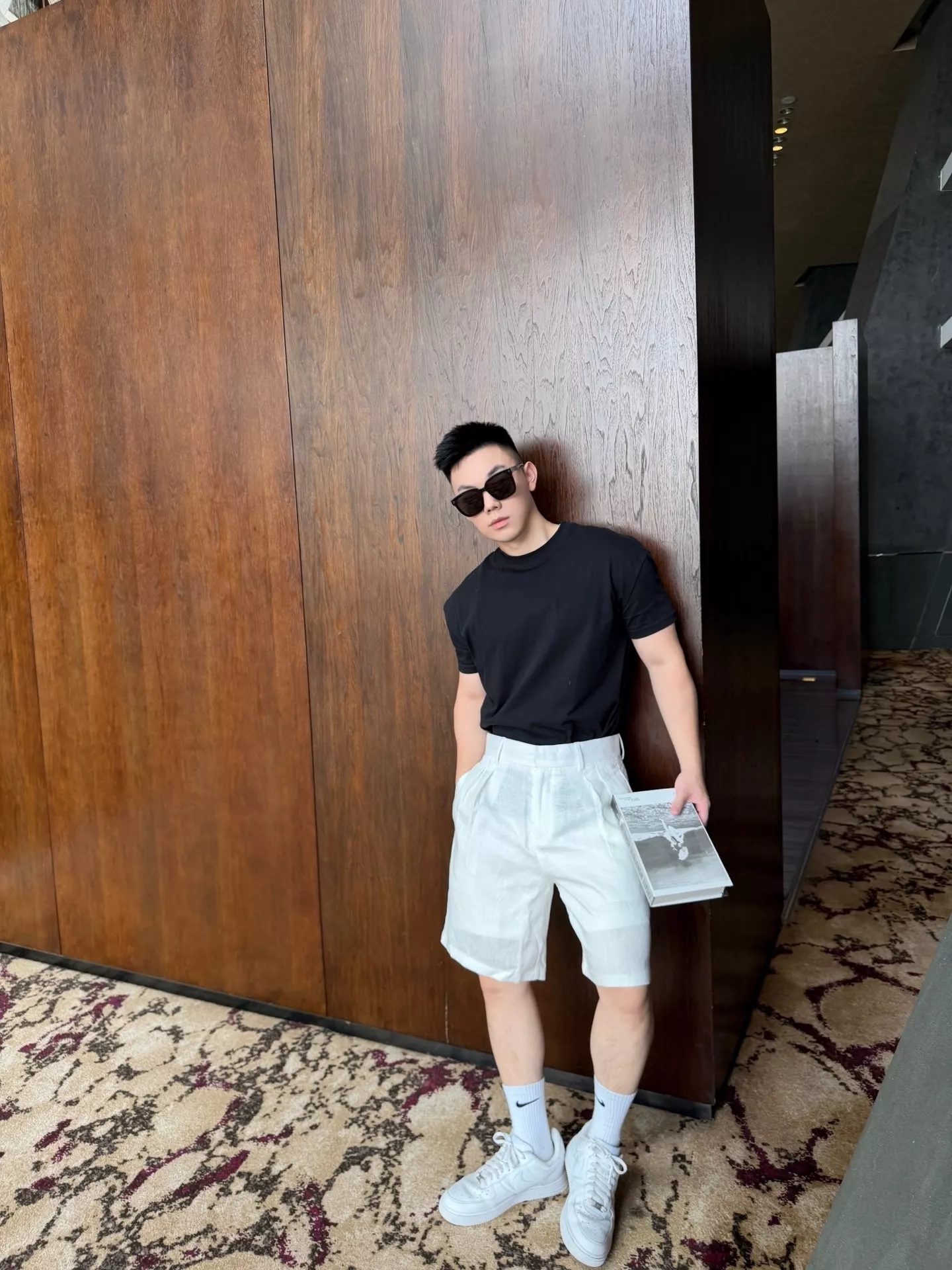 로로피아나 카를로 코튼 블렌드 스트레이트 하프 팬츠 상세 이미지 13