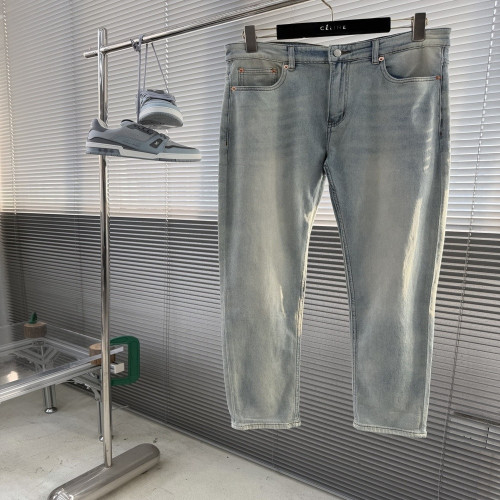 구찌 로고 엠보 워싱 스트레치 데님 팬츠