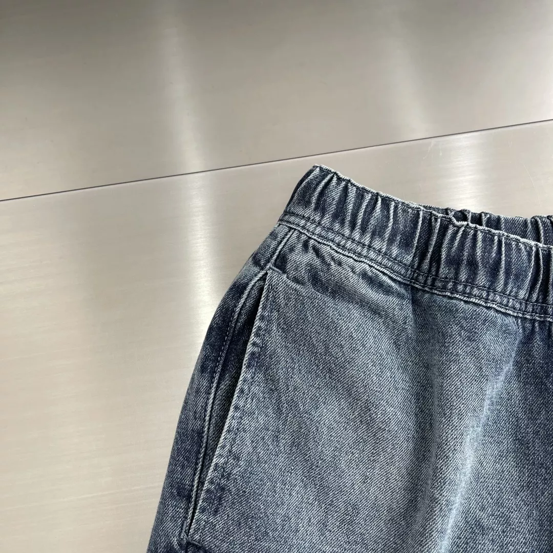 디올 블라종 패치 드로스트링 데님 팬츠 상세 이미지 5