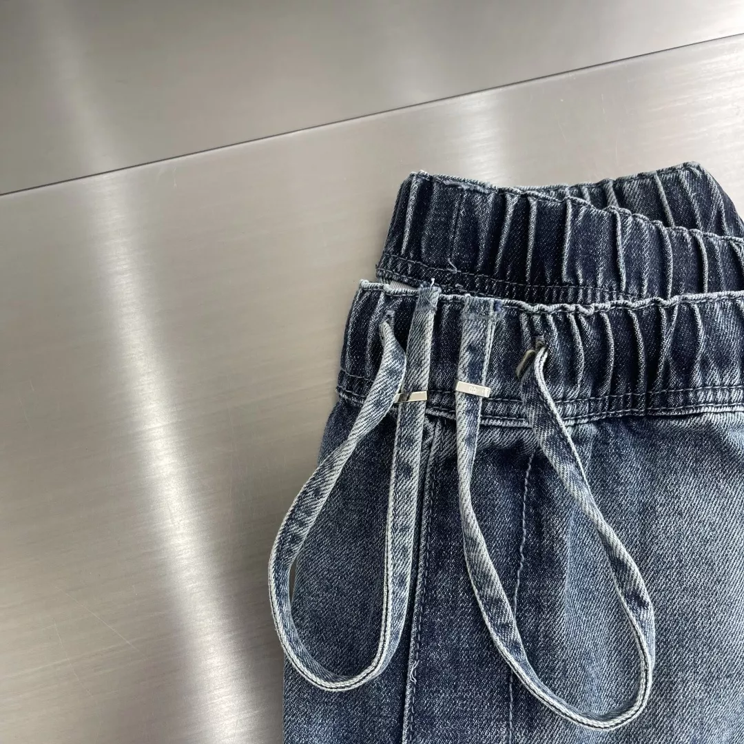 디올 블라종 패치 드로스트링 데님 팬츠 상세 이미지 4