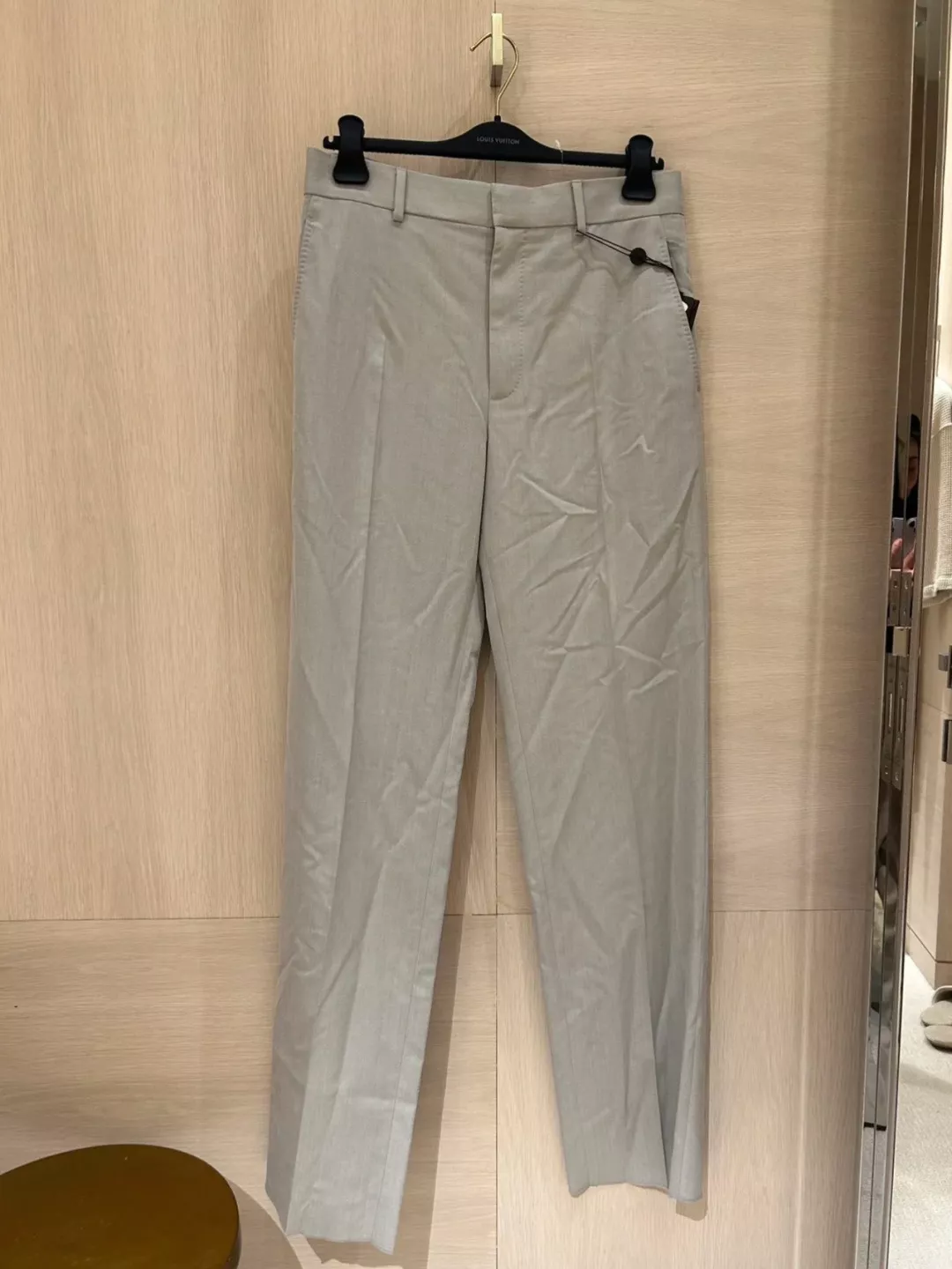 루이비통 가죽 로고 실크 코튼 크레이프 캐주얼 팬츠 상세 이미지 27