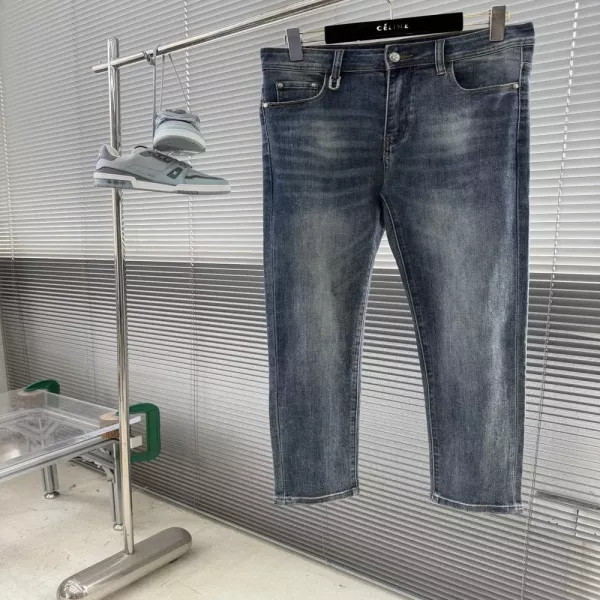 루이비통 빈티지 워시 모노그램 스트레이트 데님 팬츠