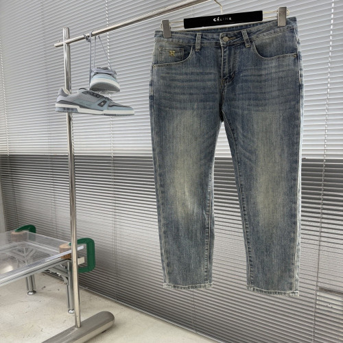 에르메스 워싱 스트레이트 데님 팬츠