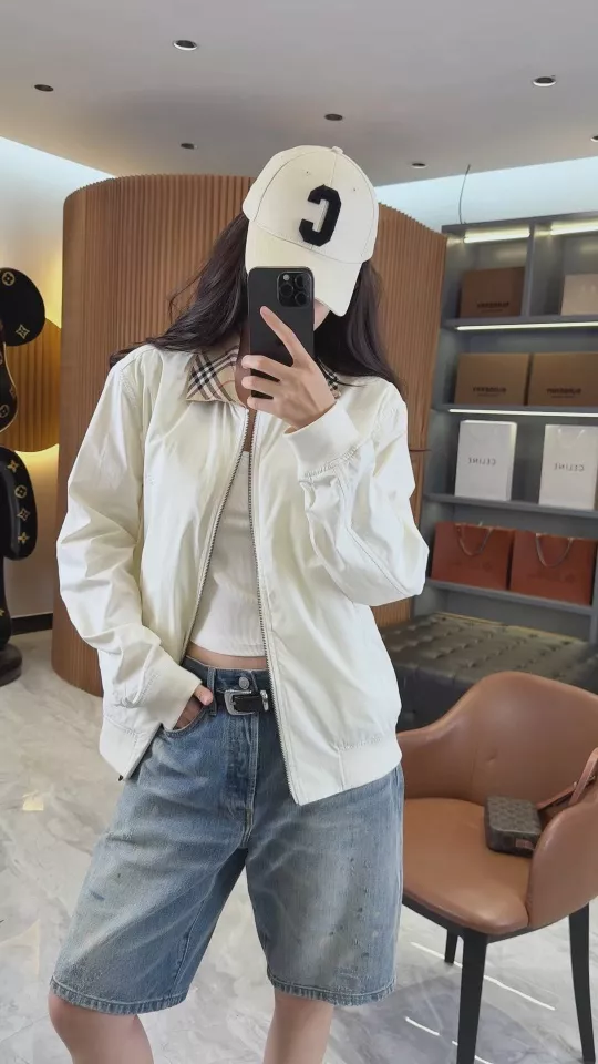 버버리 글렌필즈 체크 칼라 개버딘 해링턴 집업 재킷 상세 이미지 46