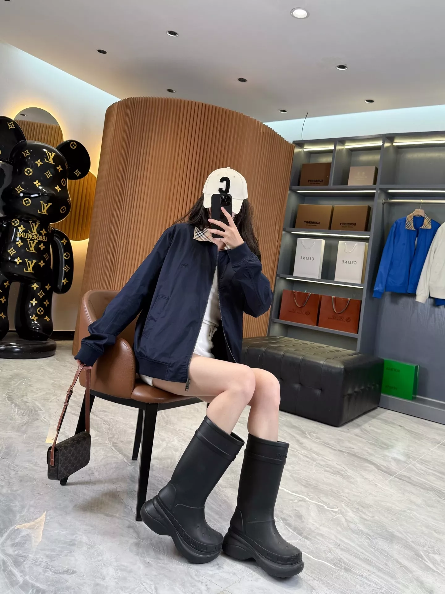 버버리 글렌필즈 체크 칼라 개버딘 해링턴 집업 재킷 상세 이미지 91