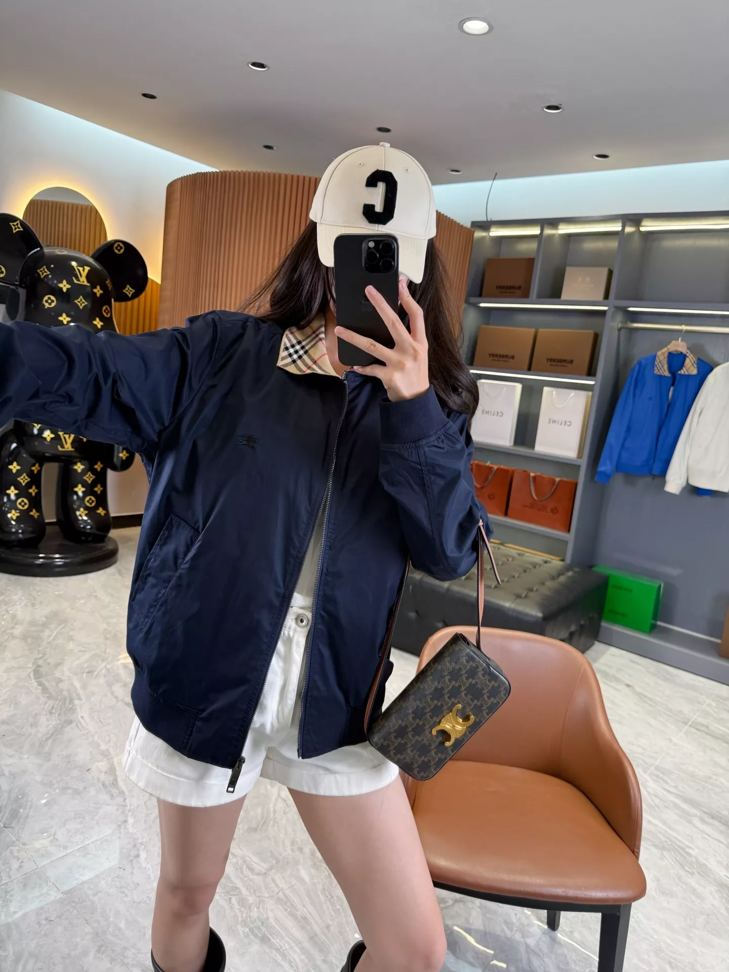 버버리 글렌필즈 체크 칼라 개버딘 해링턴 집업 재킷 상세 이미지 93