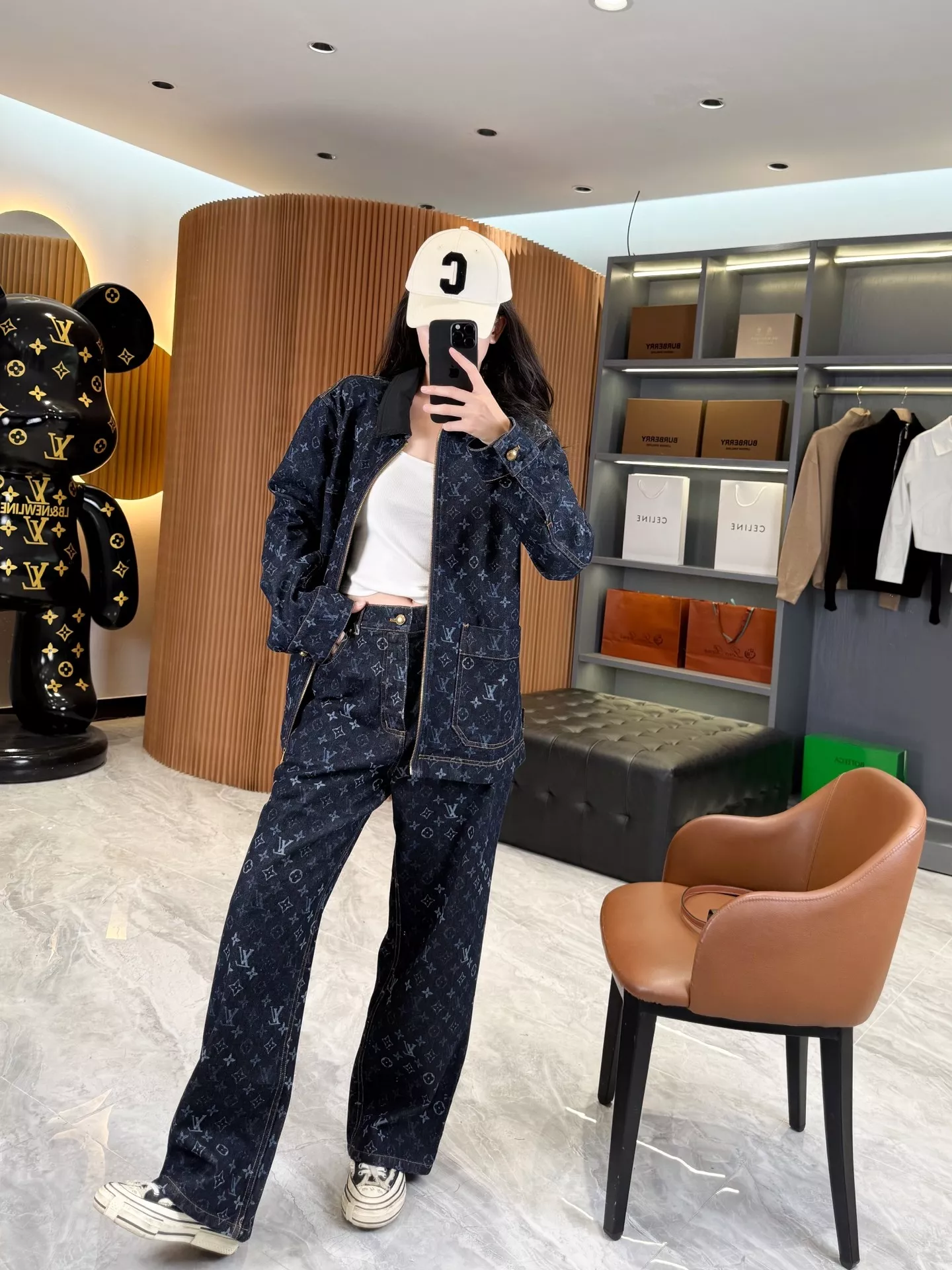 루이비통 하이서머 모노그램 워시드 데님 워크 재킷 팬츠 세트 상세 이미지 83