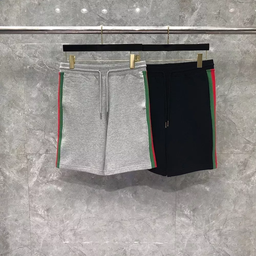 톰브라운 사이드 스트라이프 배색 밴딩 하프 팬츠