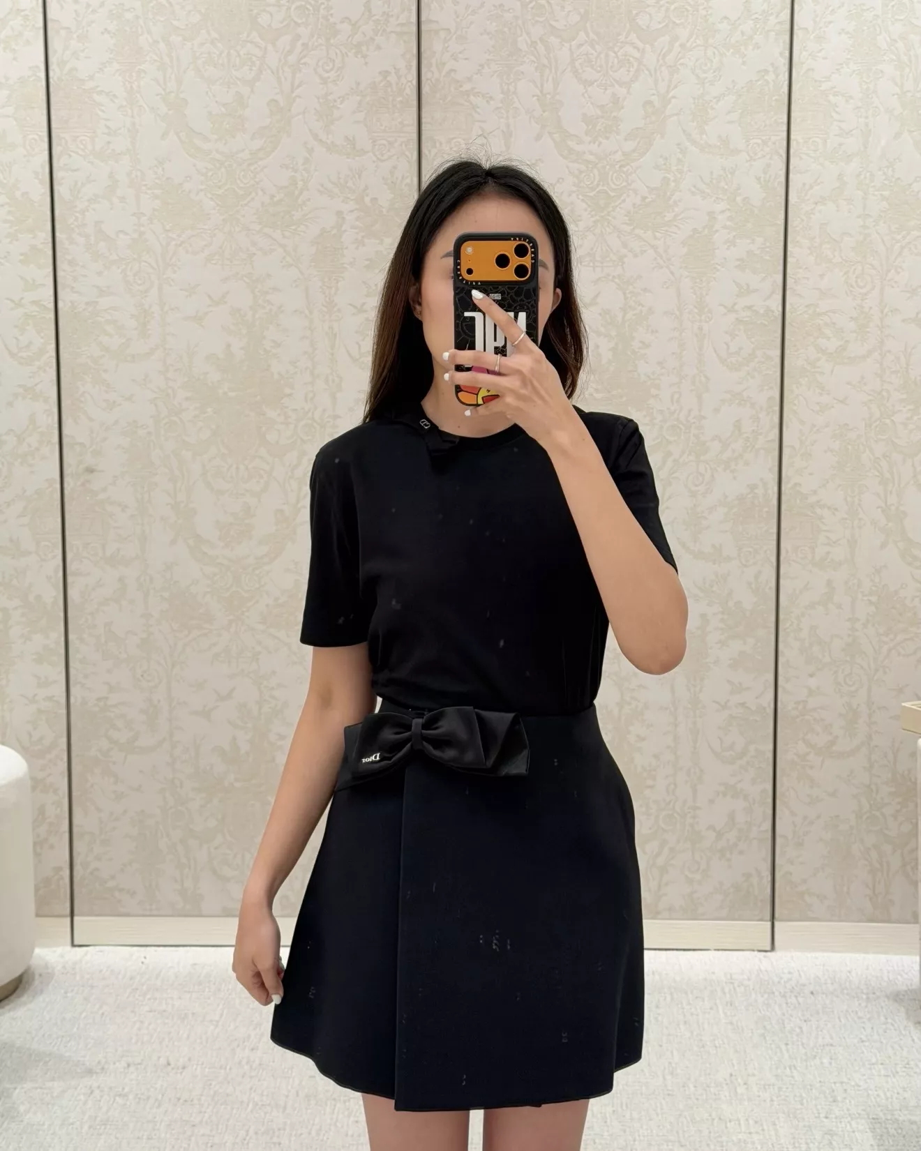 디올 리본 장식 랩 스타일 스커트 팬츠 상세 이미지 47