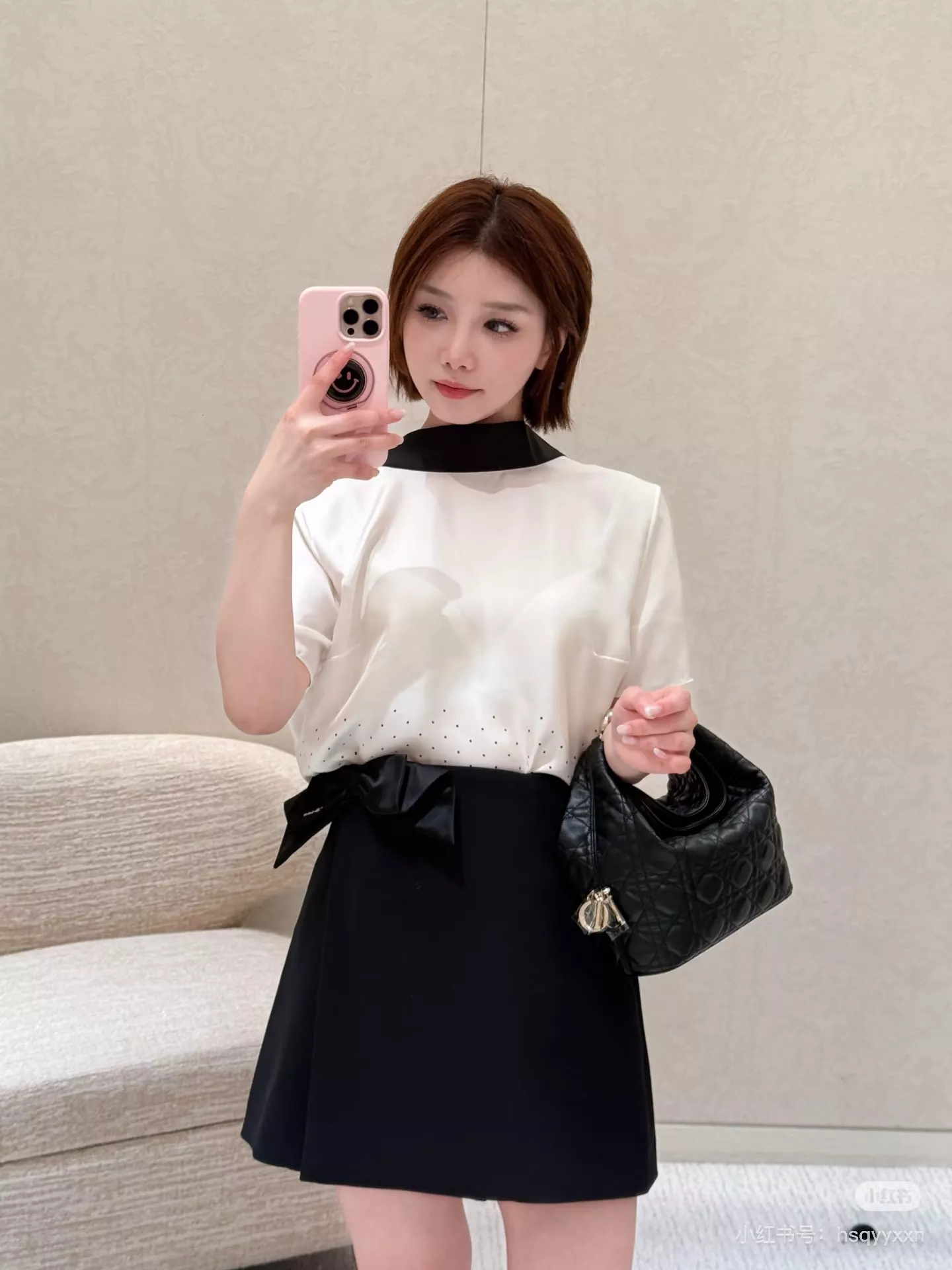 디올 리본 장식 랩 스타일 스커트 팬츠 상세 이미지 26