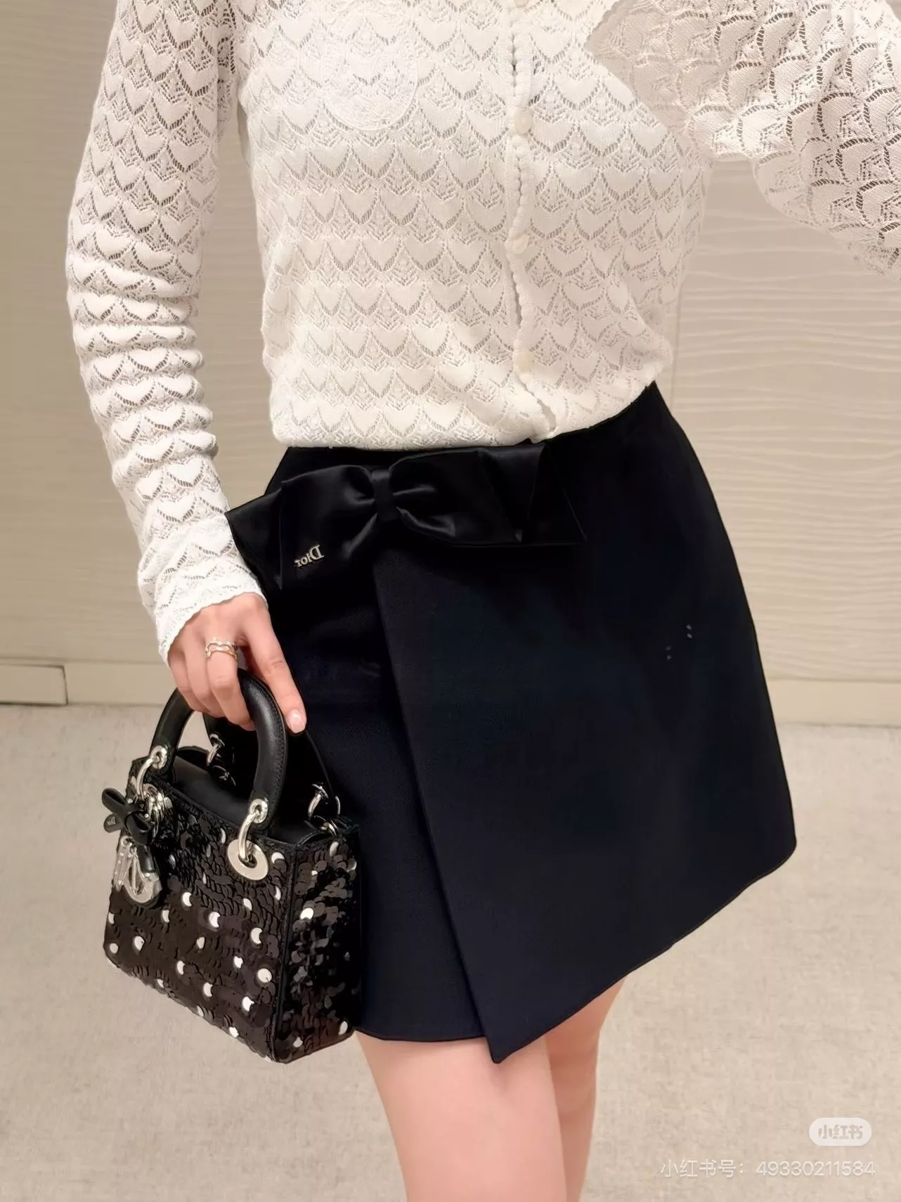 디올 리본 장식 랩 스타일 스커트 팬츠 상세 이미지 39