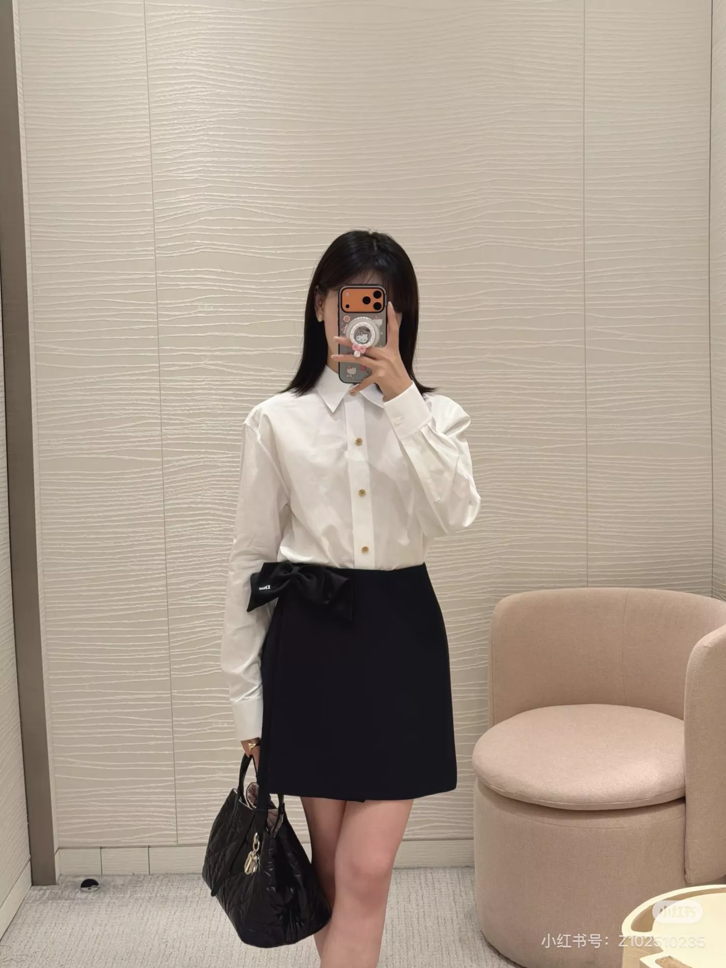 디올 리본 장식 랩 스타일 스커트 팬츠 상세 이미지 52