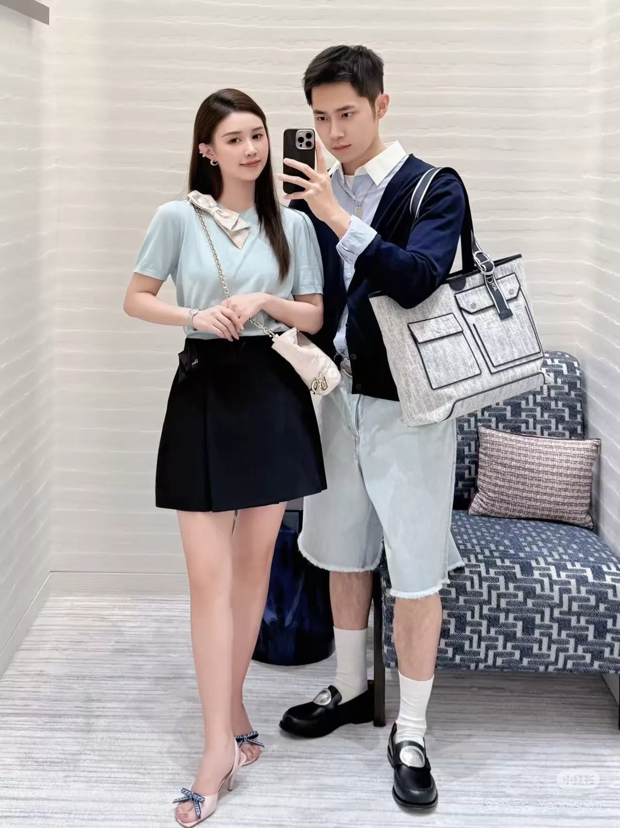 디올 리본 장식 랩 스타일 스커트 팬츠 상세 이미지 44