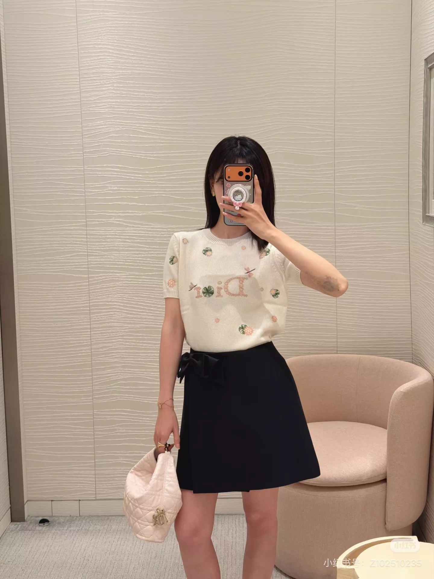 디올 리본 장식 랩 스타일 스커트 팬츠 상세 이미지 51