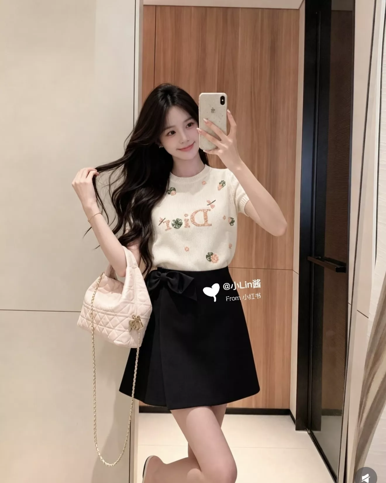 디올 리본 장식 랩 스타일 스커트 팬츠 상세 이미지 55
