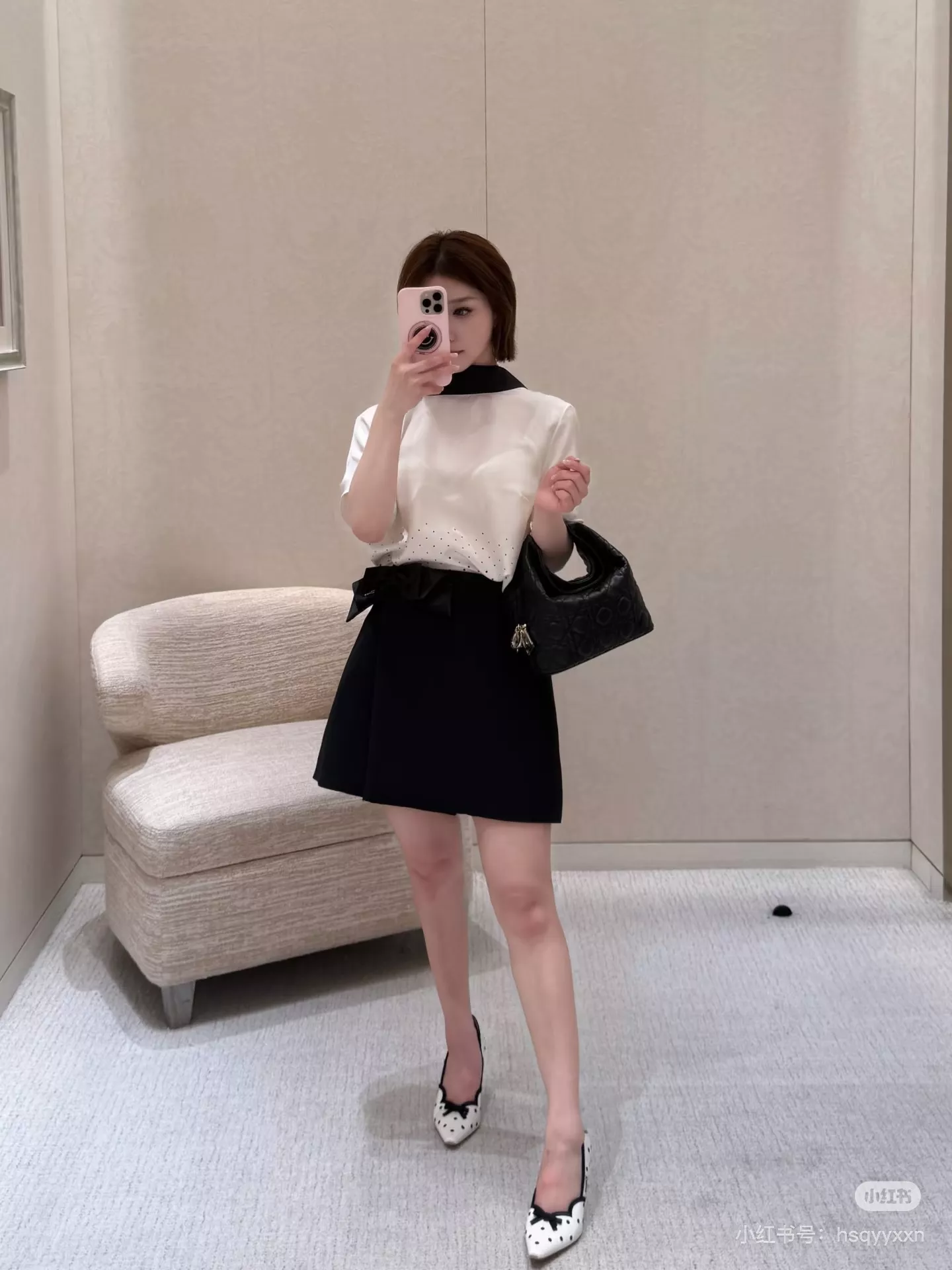 디올 리본 장식 랩 스타일 스커트 팬츠 상세 이미지 32
