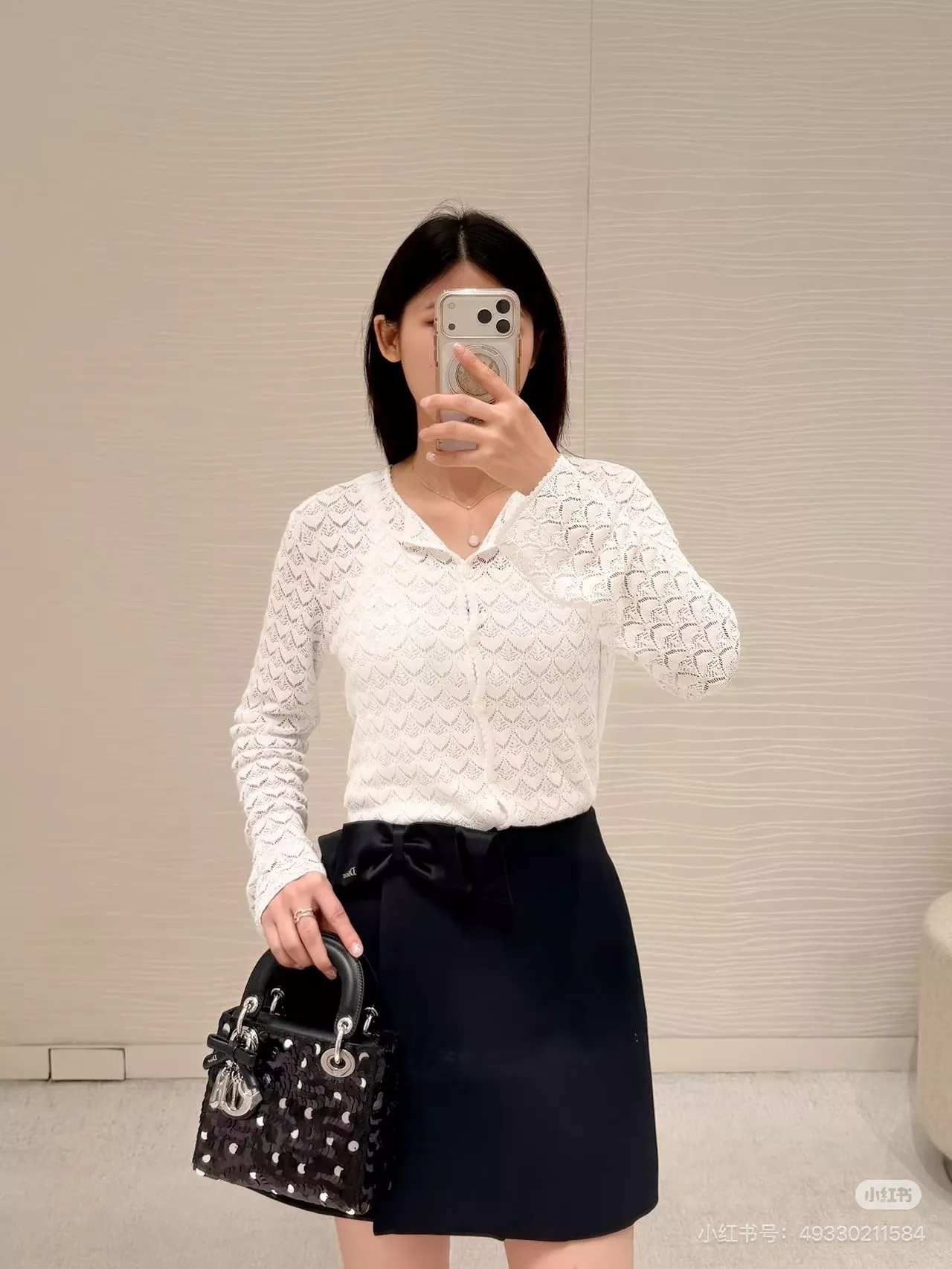 디올 리본 장식 랩 스타일 스커트 팬츠 상세 이미지 38