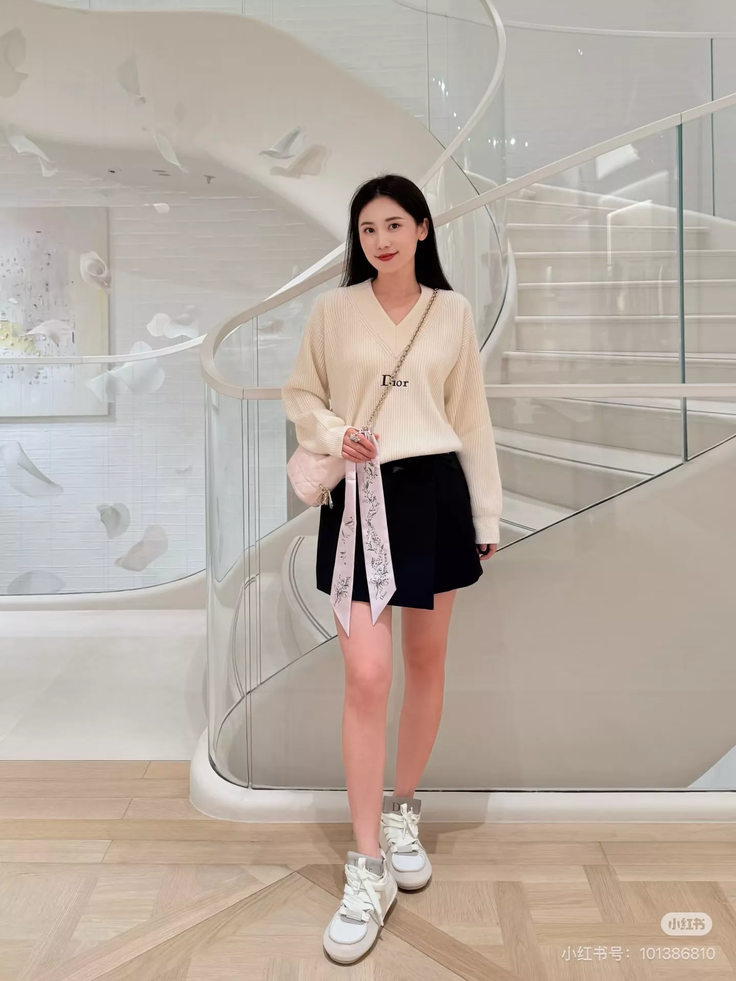 디올 리본 장식 랩 스타일 스커트 팬츠 상세 이미지 23