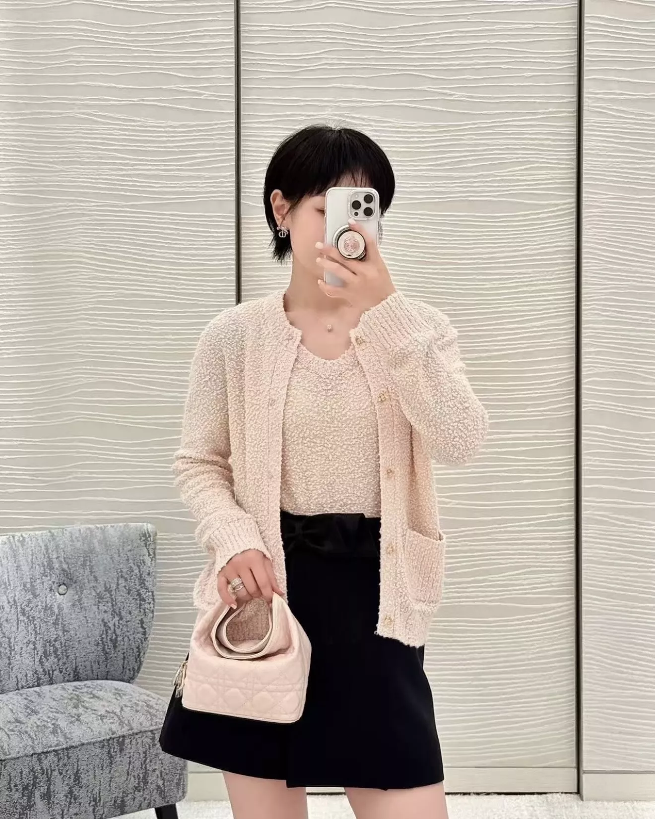 디올 리본 장식 랩 스타일 스커트 팬츠 상세 이미지 25