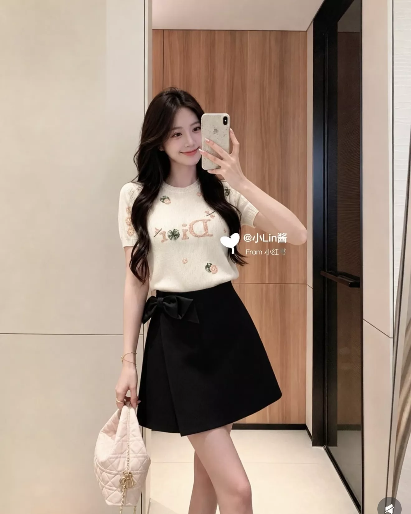 디올 리본 장식 랩 스타일 스커트 팬츠 상세 이미지 53