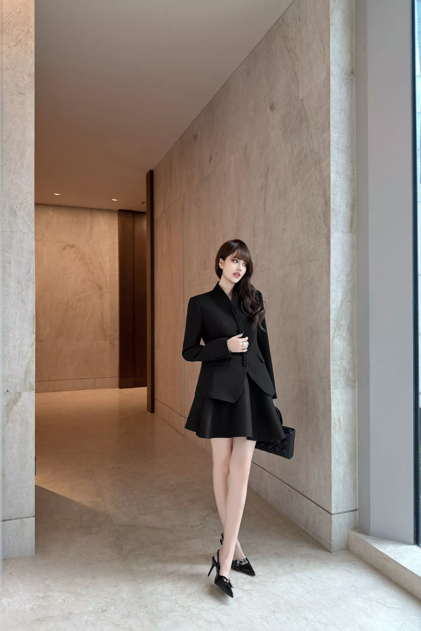 디올 스탠드칼라 슬림핏 버튼 정장 재킷 상세 이미지 49