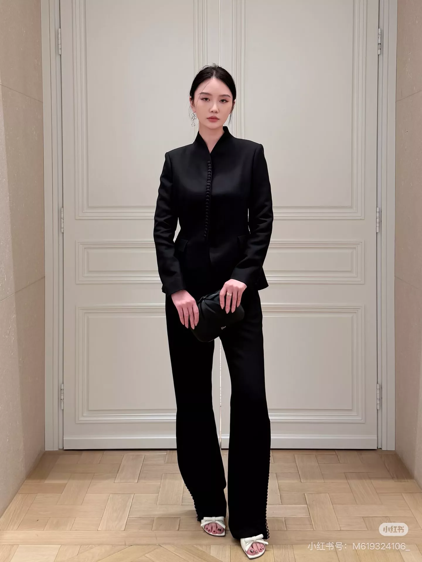 디올 스탠드칼라 슬림핏 버튼 정장 재킷 상세 이미지 34