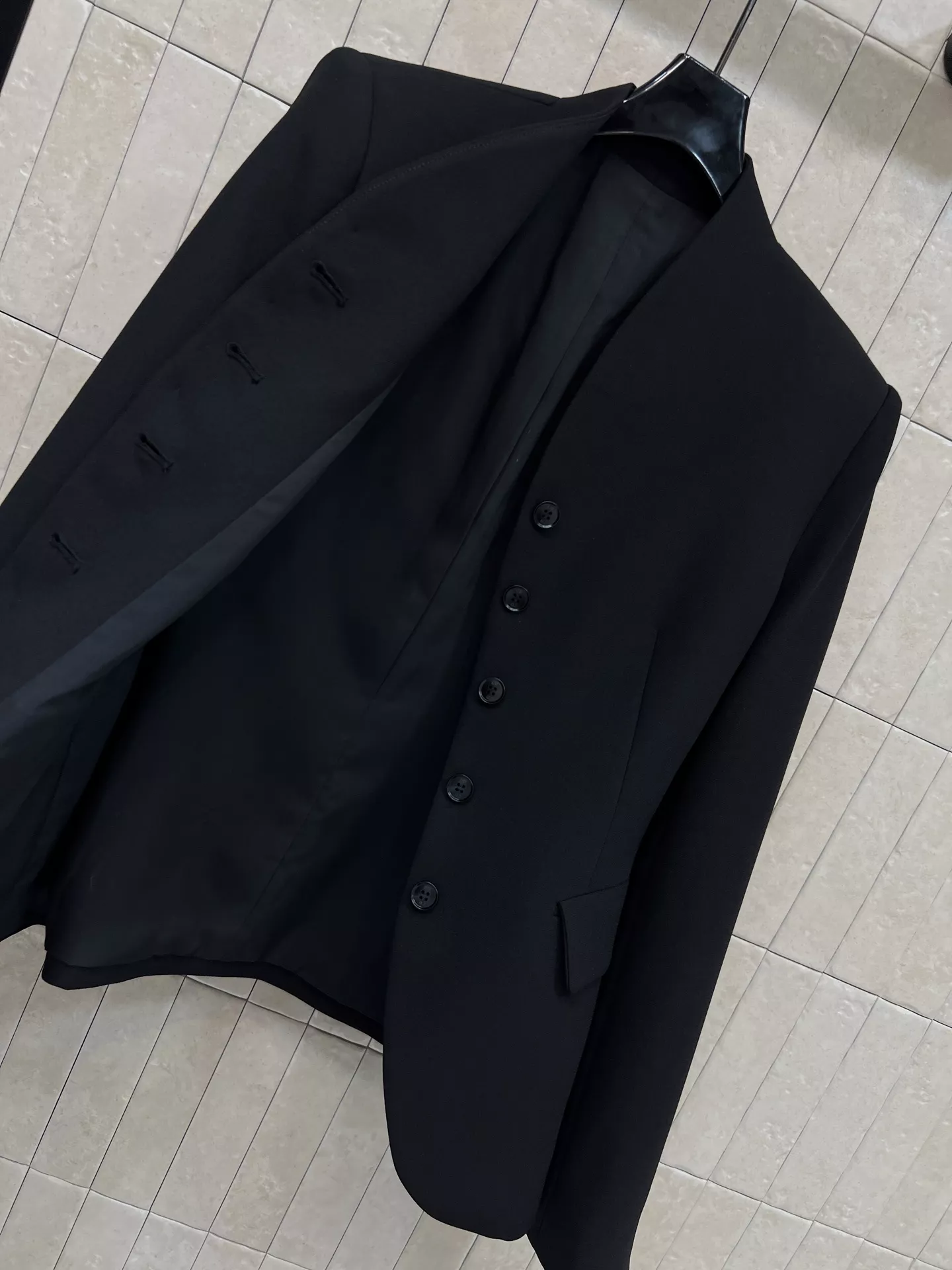 디올 스탠드칼라 슬림핏 버튼 정장 재킷 상세 이미지 6