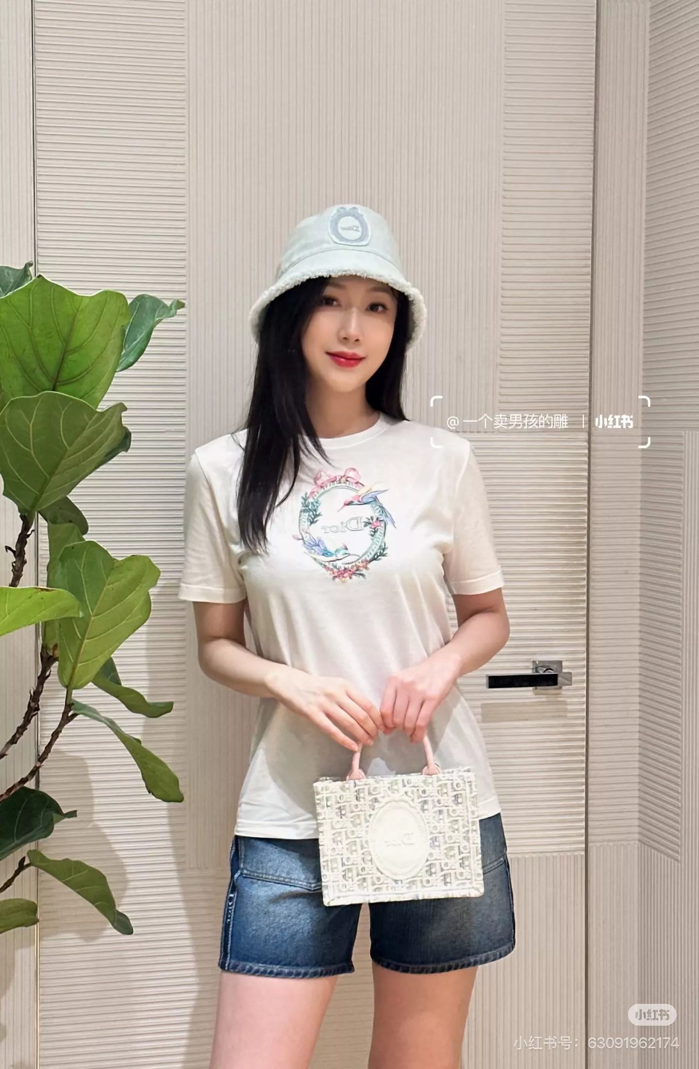 디올 리프 프린트 하이웨이스트 A라인 롱 스커트 상세 이미지 19