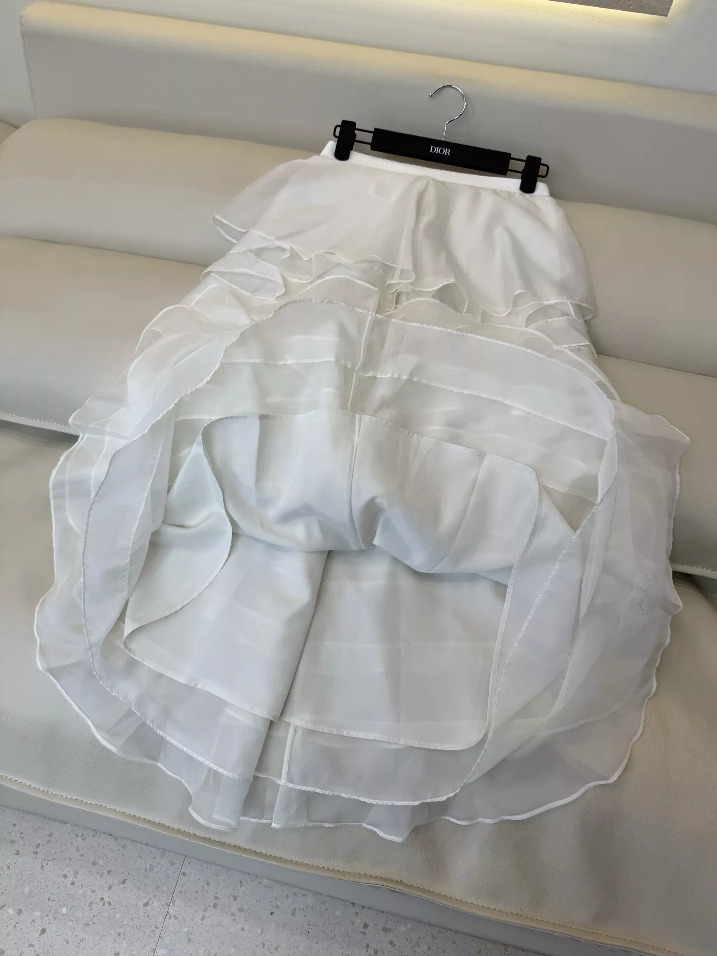 디올 레이어드 오간자 롱 스커트 상세 이미지 8