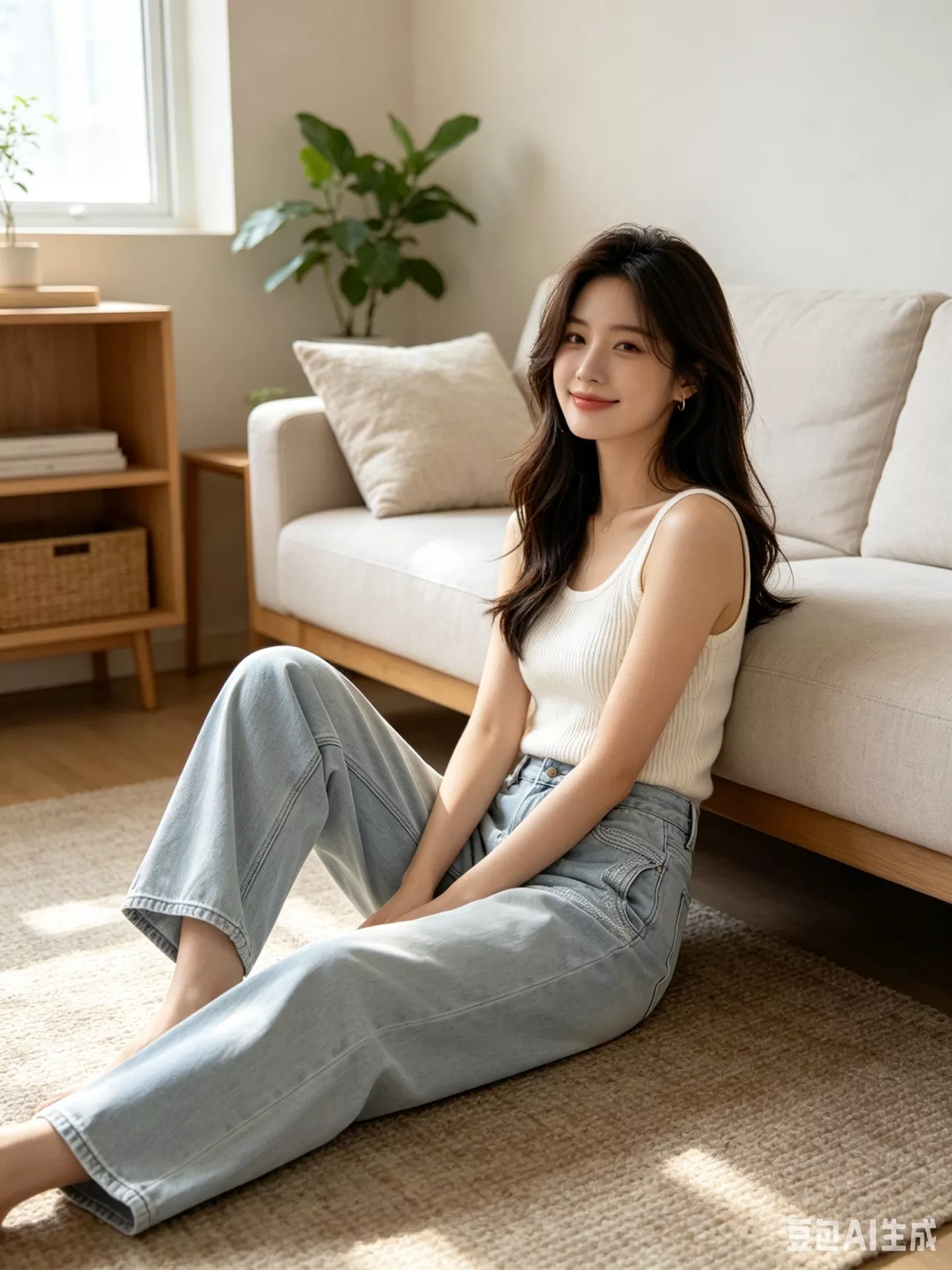 샤넬 레이스 더블C 자수 스트레이트 데님 팬츠 상세 이미지 15
