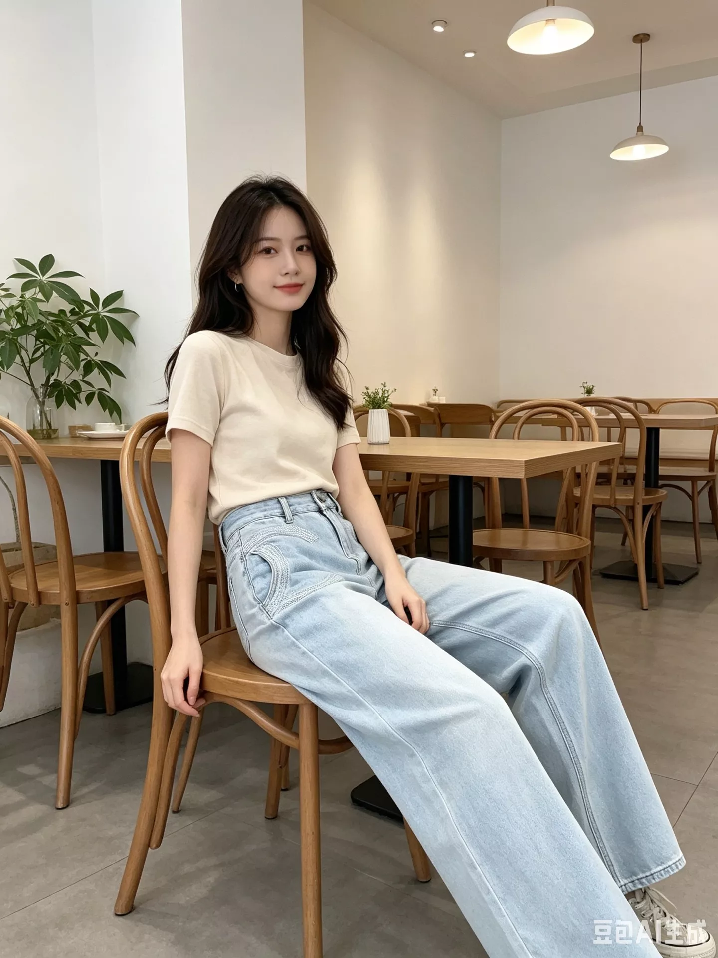 샤넬 레이스 더블C 자수 스트레이트 데님 팬츠 상세 이미지 17