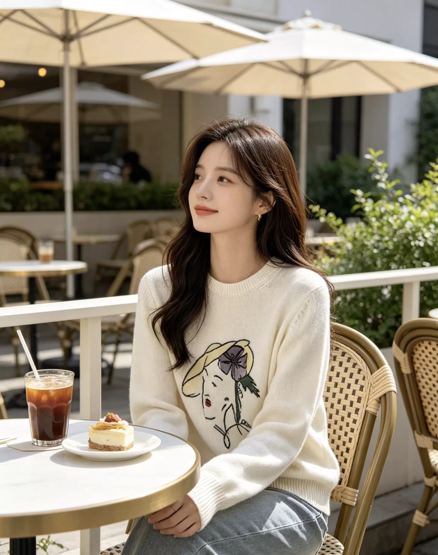 디올 디오리비에라 멀티컬러 스케치 캐시미어 긴소매 니트 상세 이미지 24