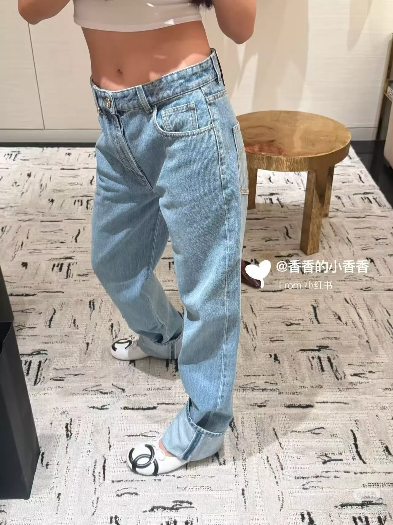 샤넬 더블 C 자수 하이웨이스트 스트레이트 데님 팬츠 상세 이미지 44