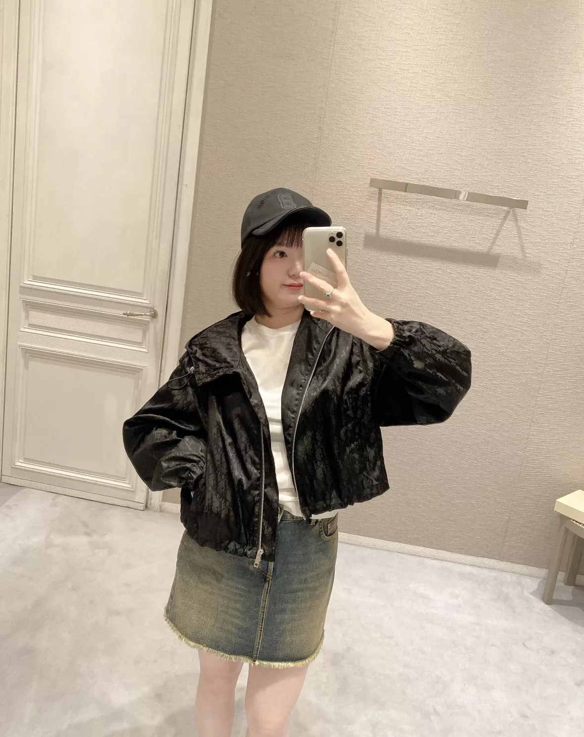 디올 자카드 모노그램 후드 집업 스커트팬츠 투피스 상세 이미지 25