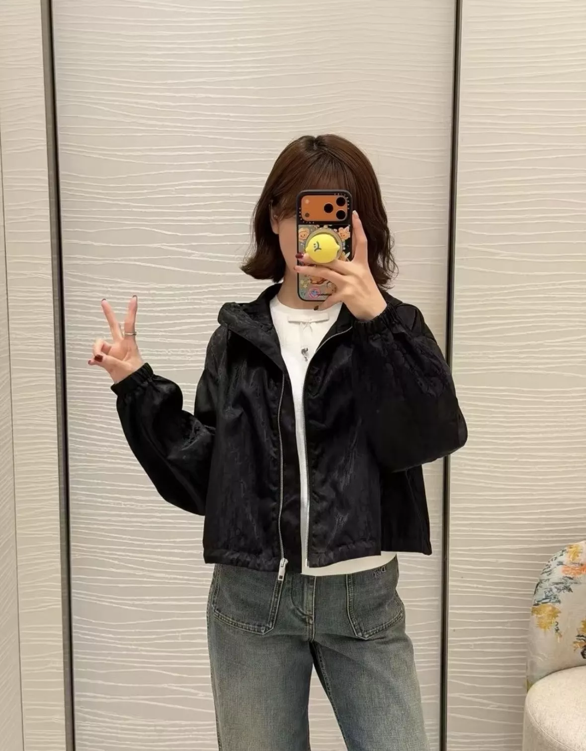 디올 자카드 모노그램 후드 집업 스커트팬츠 투피스 상세 이미지 23