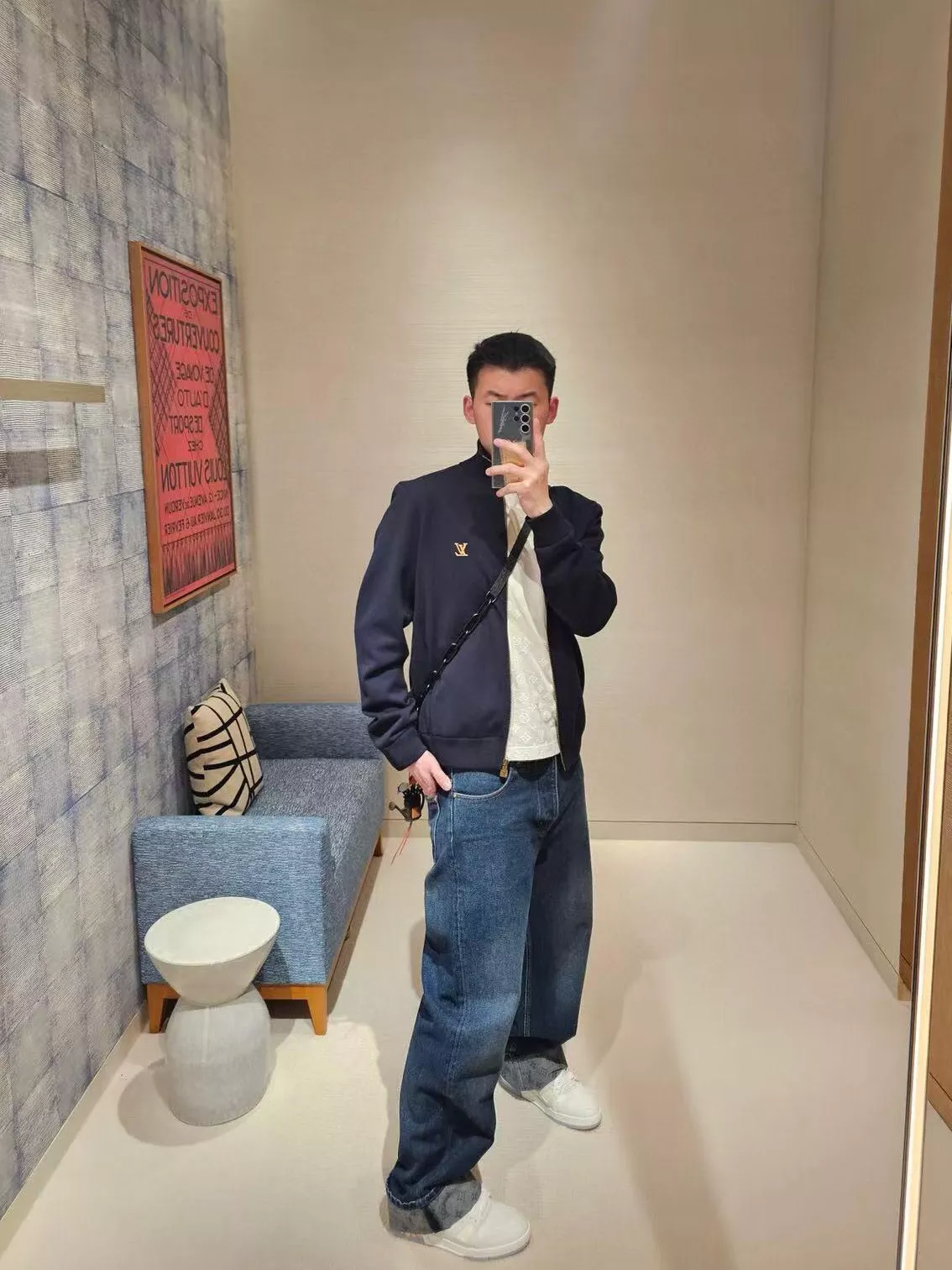 루이비통 더블 페이스 로고 자카드 집업 재킷 상세 이미지 27