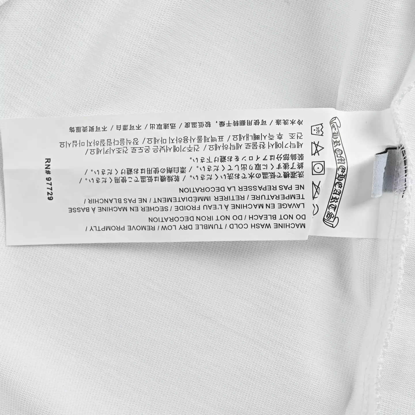 크롬하츠 십자가 클러스터 자수 오버핏 반소매 티셔츠 상세 이미지 6