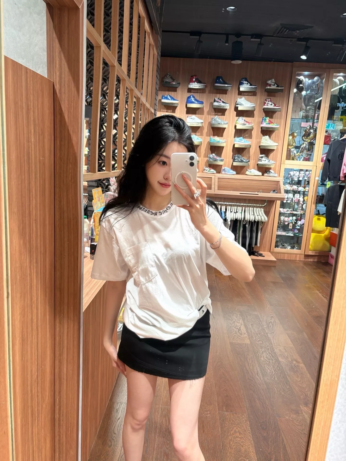 크롬하츠 넥라인 서체 프린트 반소매 티셔츠 상세 이미지 16