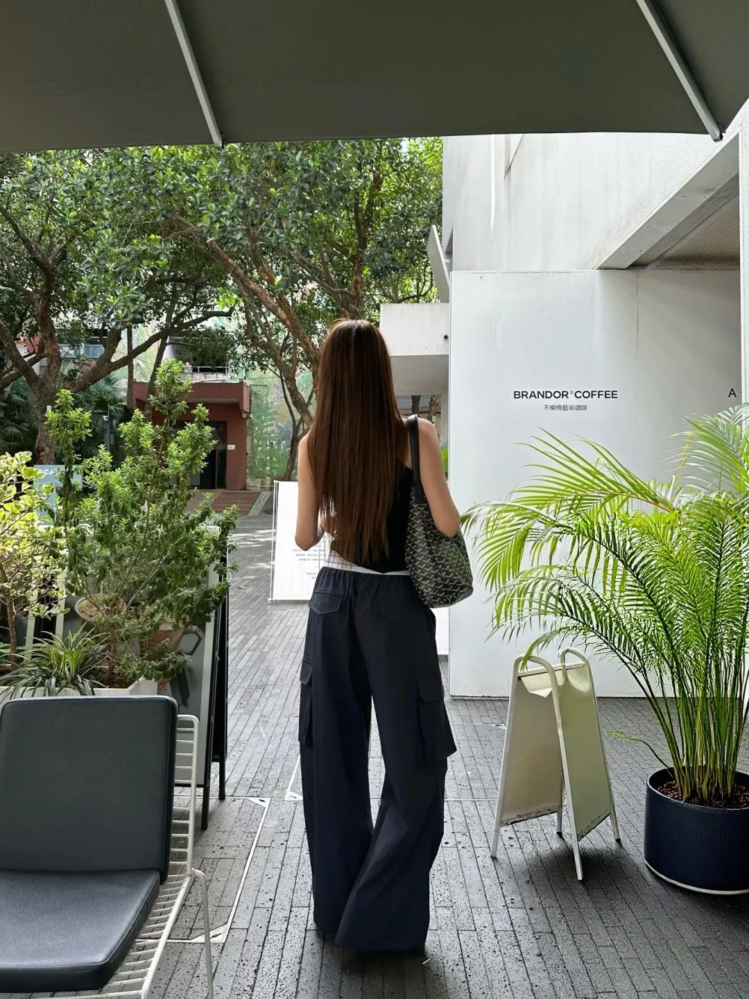 알렉산더왕 로고 밴딩 웨이스트 카고 와이드 팬츠 상세 이미지 16