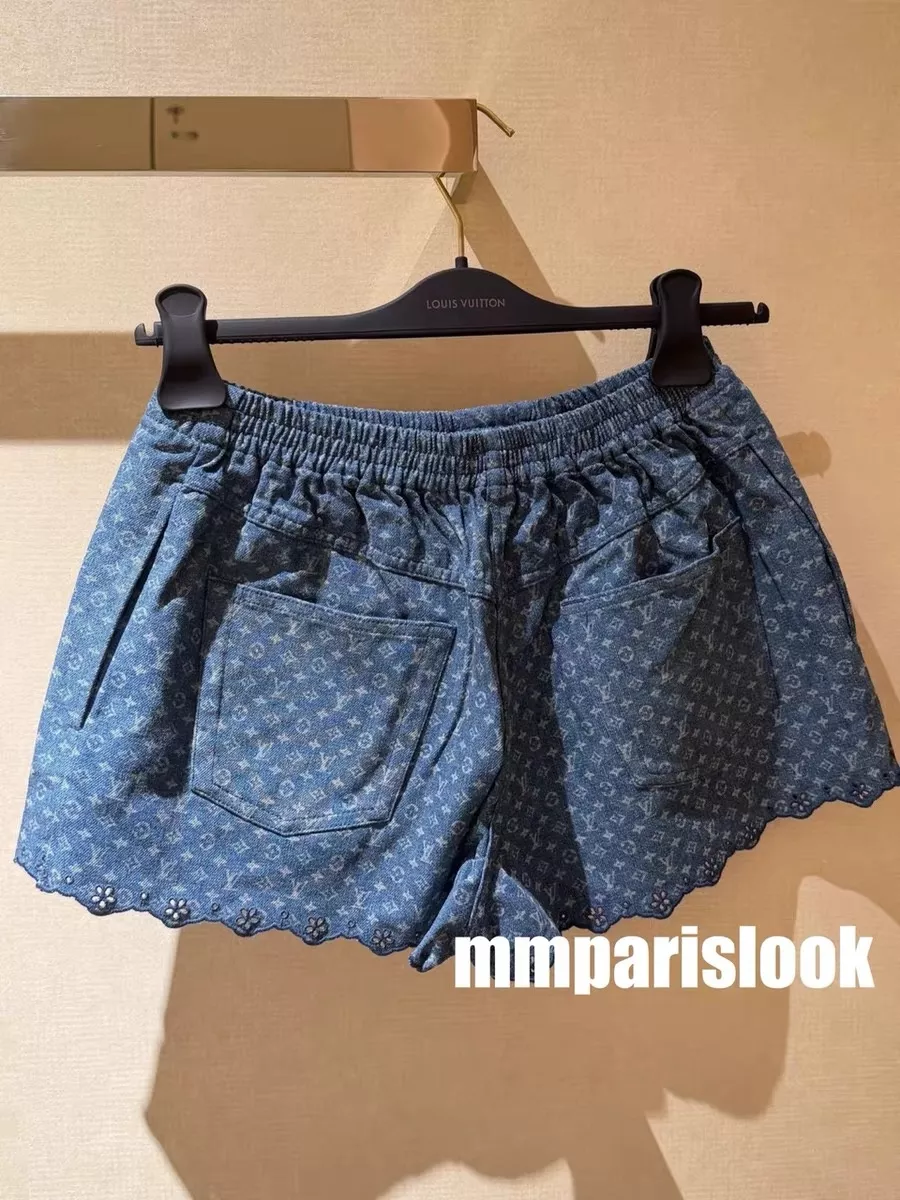 루이비통 모노그램 워싱 데님 밴딩 쇼트 팬츠 상세 이미지 44