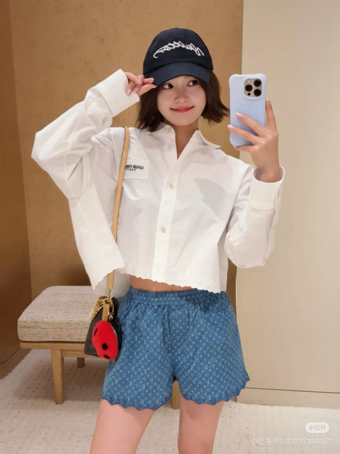 루이비통 모노그램 워싱 데님 밴딩 쇼트 팬츠 상세 이미지 38