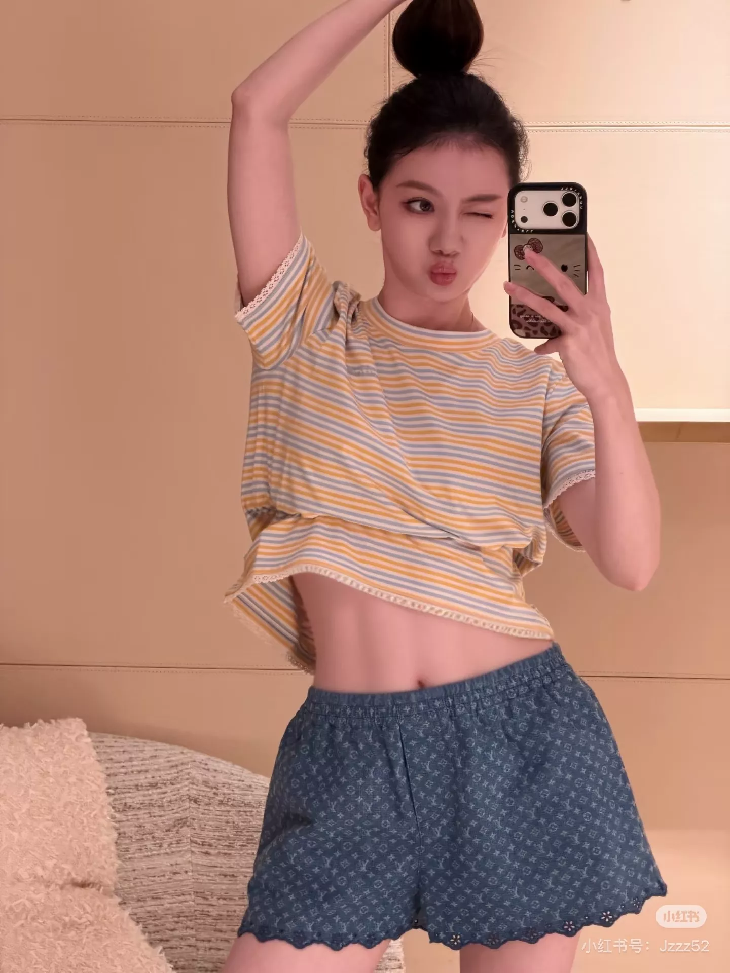 루이비통 모노그램 워싱 데님 밴딩 쇼트 팬츠 상세 이미지 29