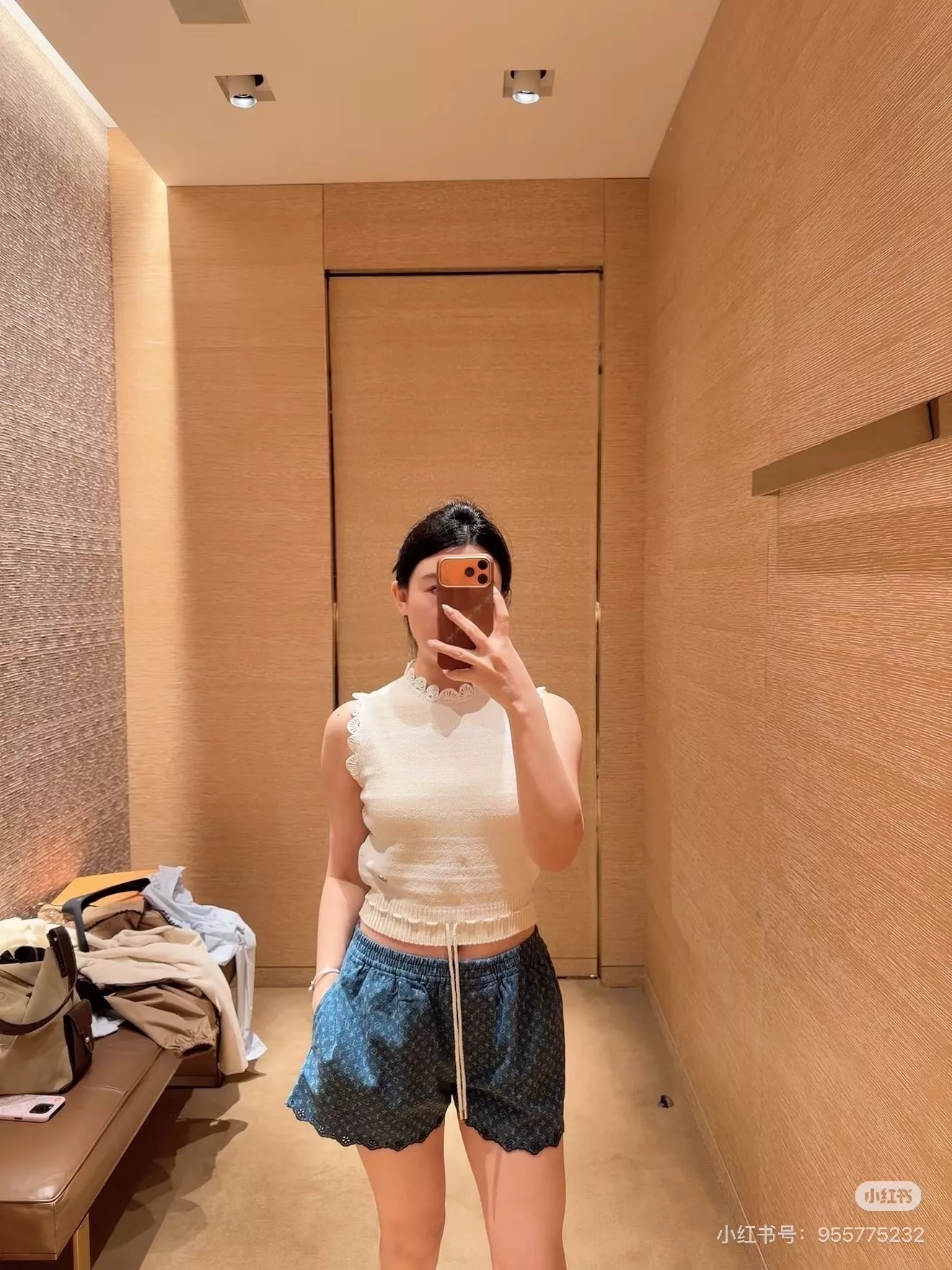 루이비통 모노그램 워싱 데님 밴딩 쇼트 팬츠 상세 이미지 28