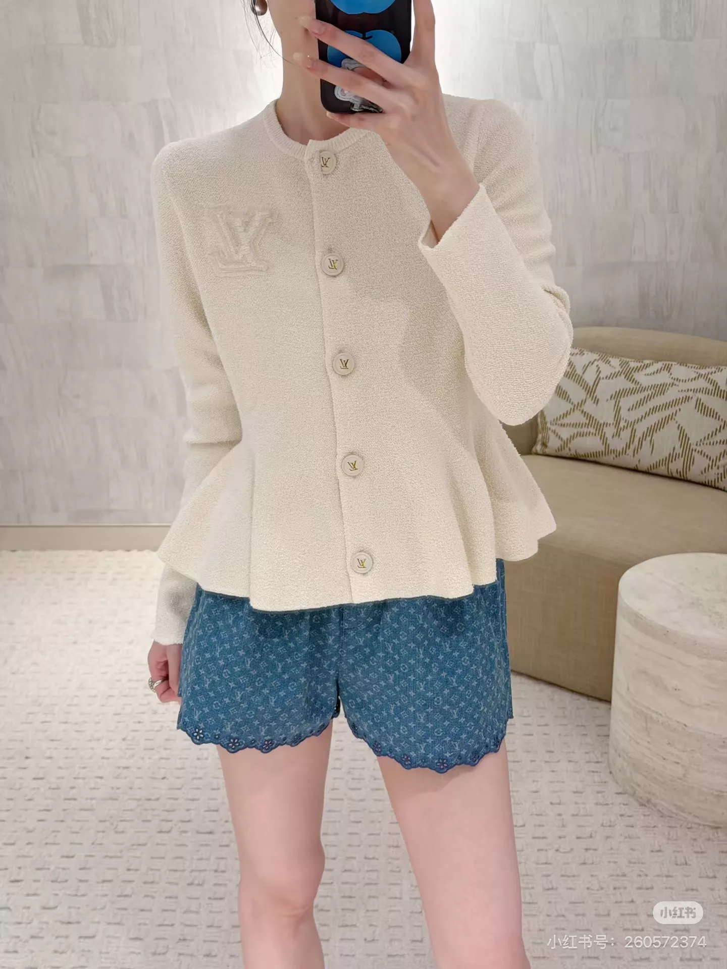 루이비통 모노그램 워싱 데님 밴딩 쇼트 팬츠 상세 이미지 23