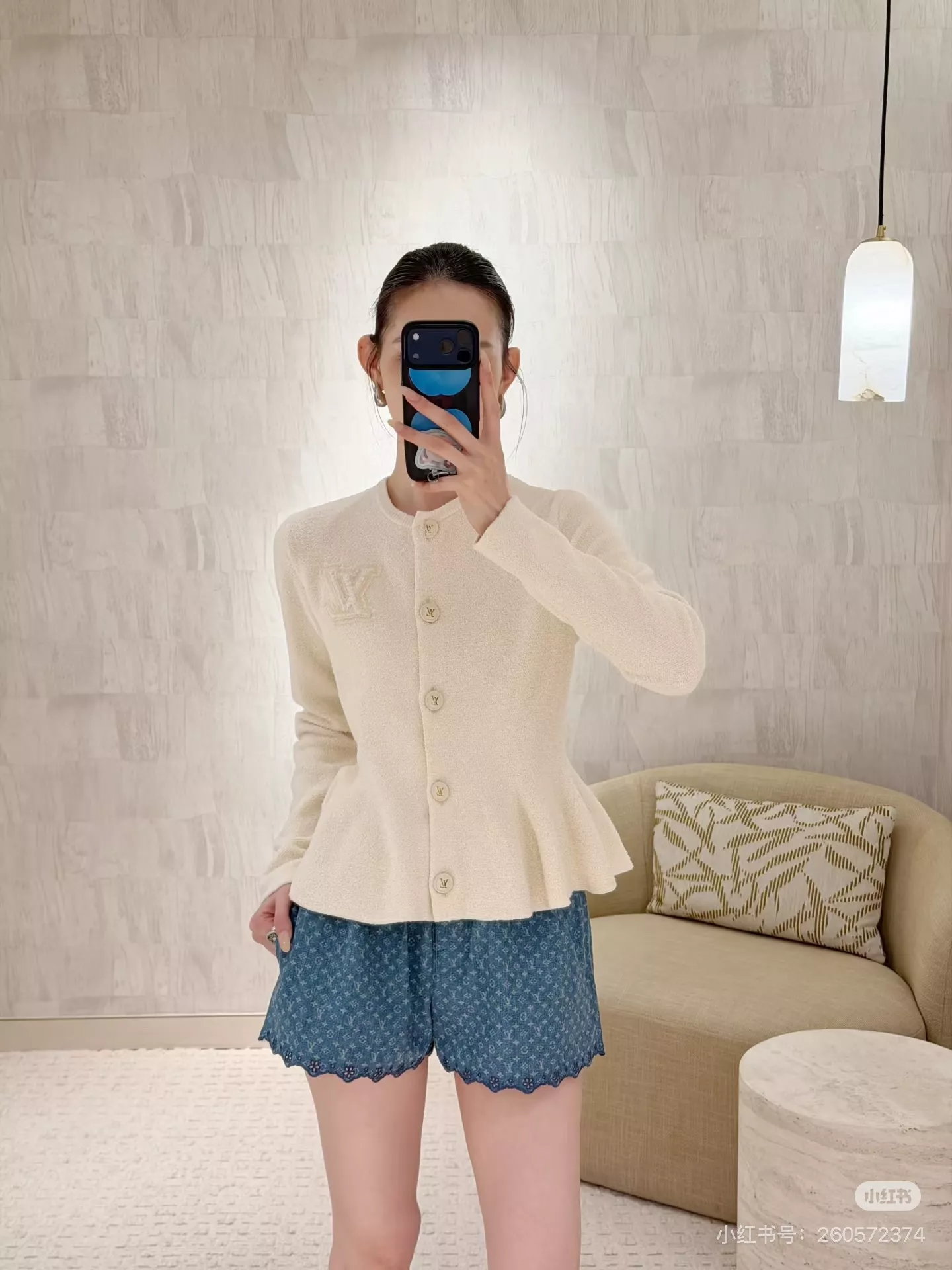 루이비통 모노그램 워싱 데님 밴딩 쇼트 팬츠 상세 이미지 21