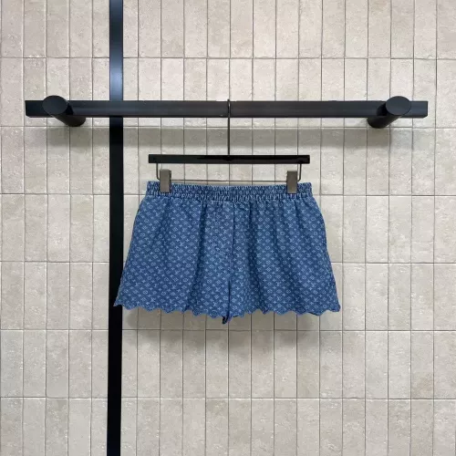 루이비통 모노그램 워싱 데님 밴딩 쇼트 팬츠