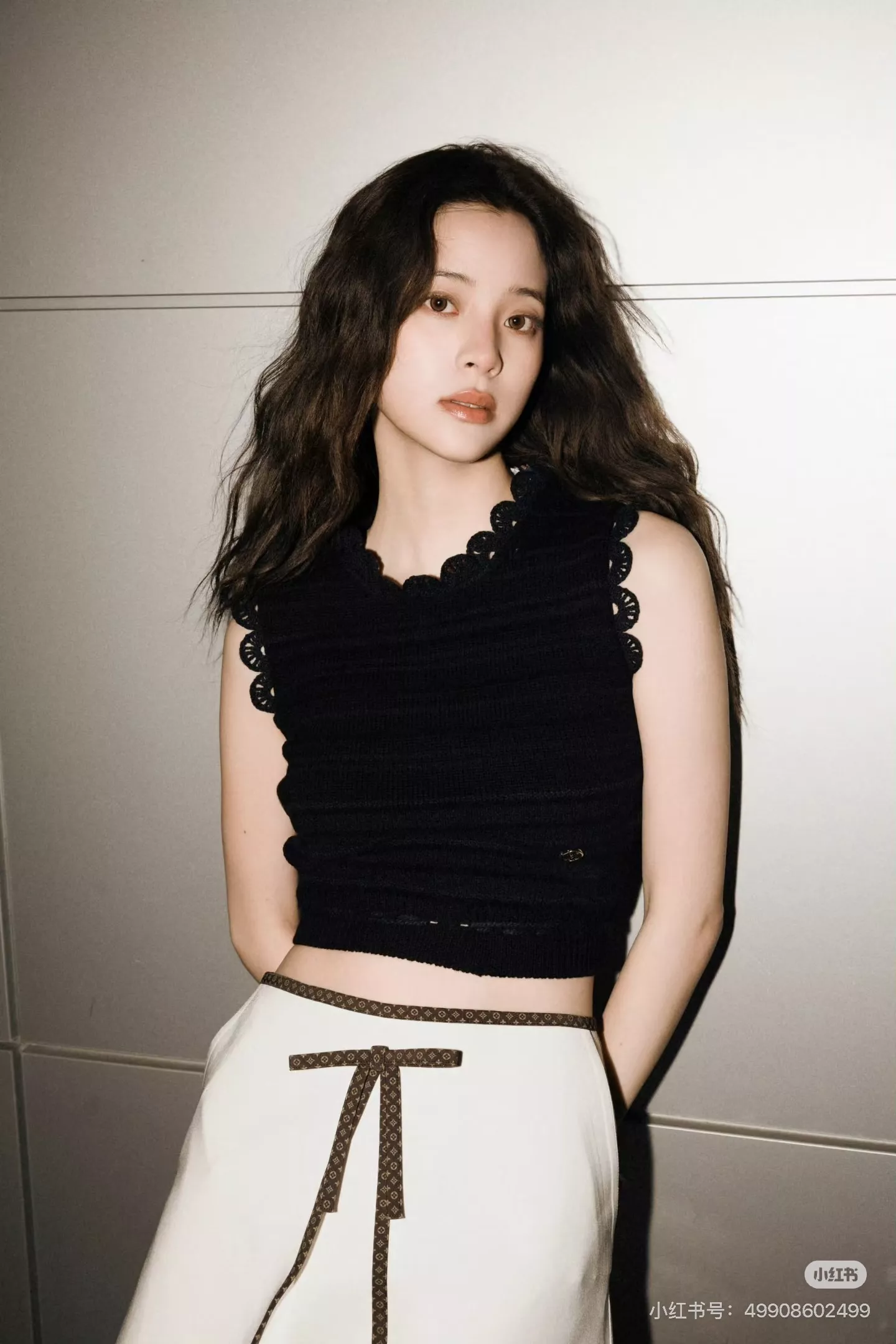 루이비통 모노그램 트리밍 리본 포인트 미니 스커트 상세 이미지 32